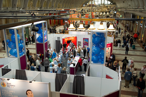 Testa dina lungor på Stockholms Centralstation!